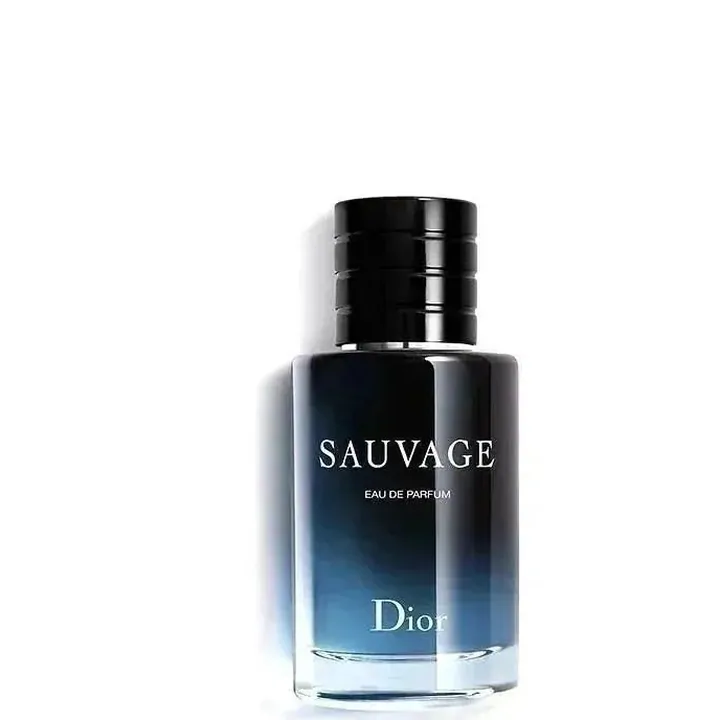 Deep blue gradient cologne bottle with a magnetic cap